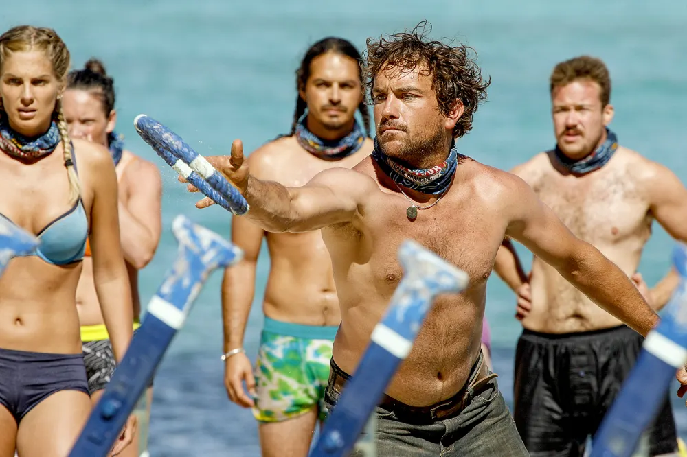 Sierra Dawn-Thomas, Oscar "Ozzy" Lusth, James "J.T" Thomas and Zeke Smith on SURVIVOR: Game Changers.