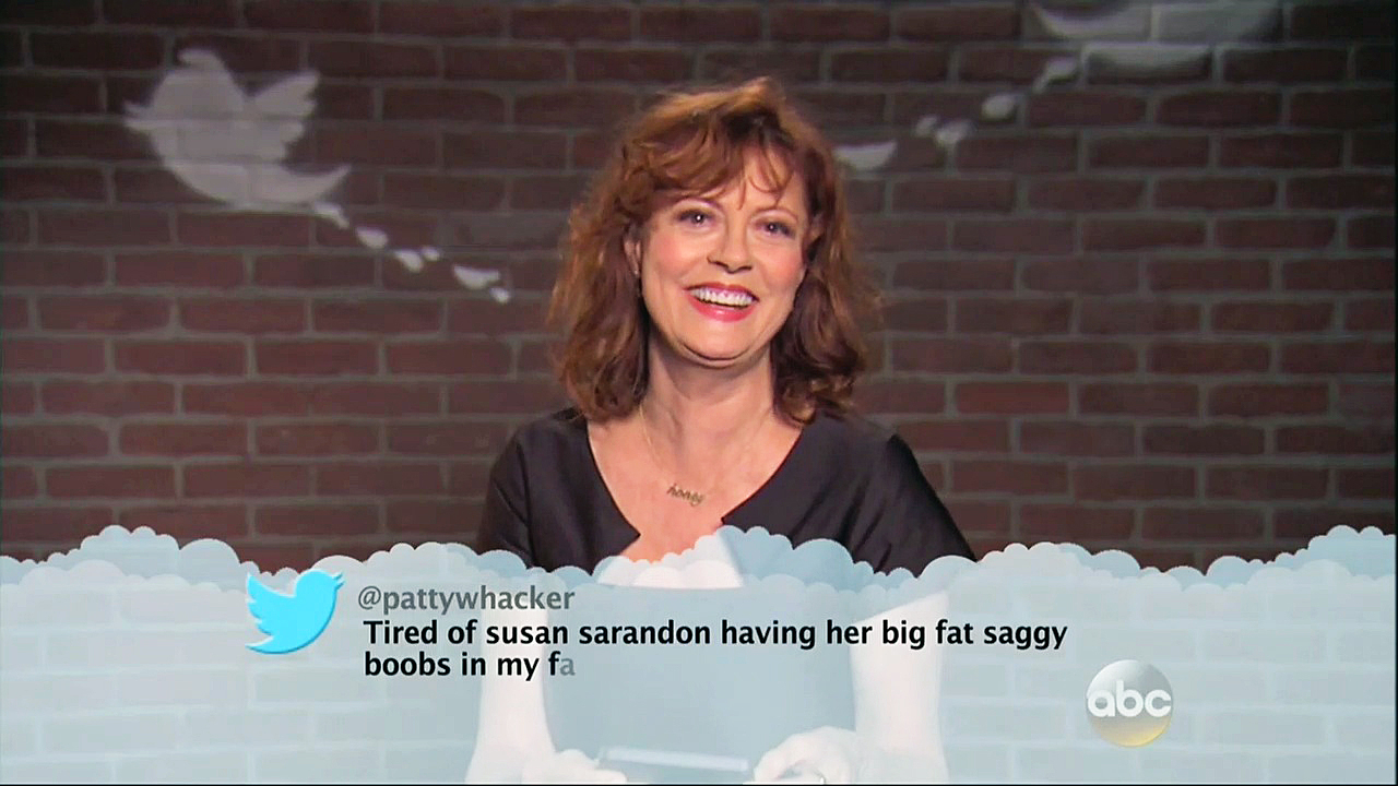 Susan Sarandon reads Mean Tweets on 'Jimmy Kimmel Live!'