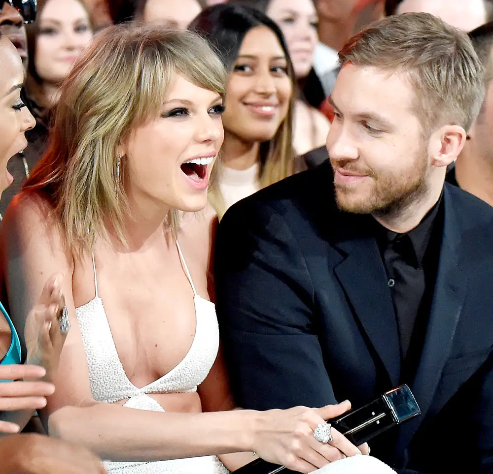 Taylor Swift and Calvin Harris attend the 2015 Billboard Music Awards.