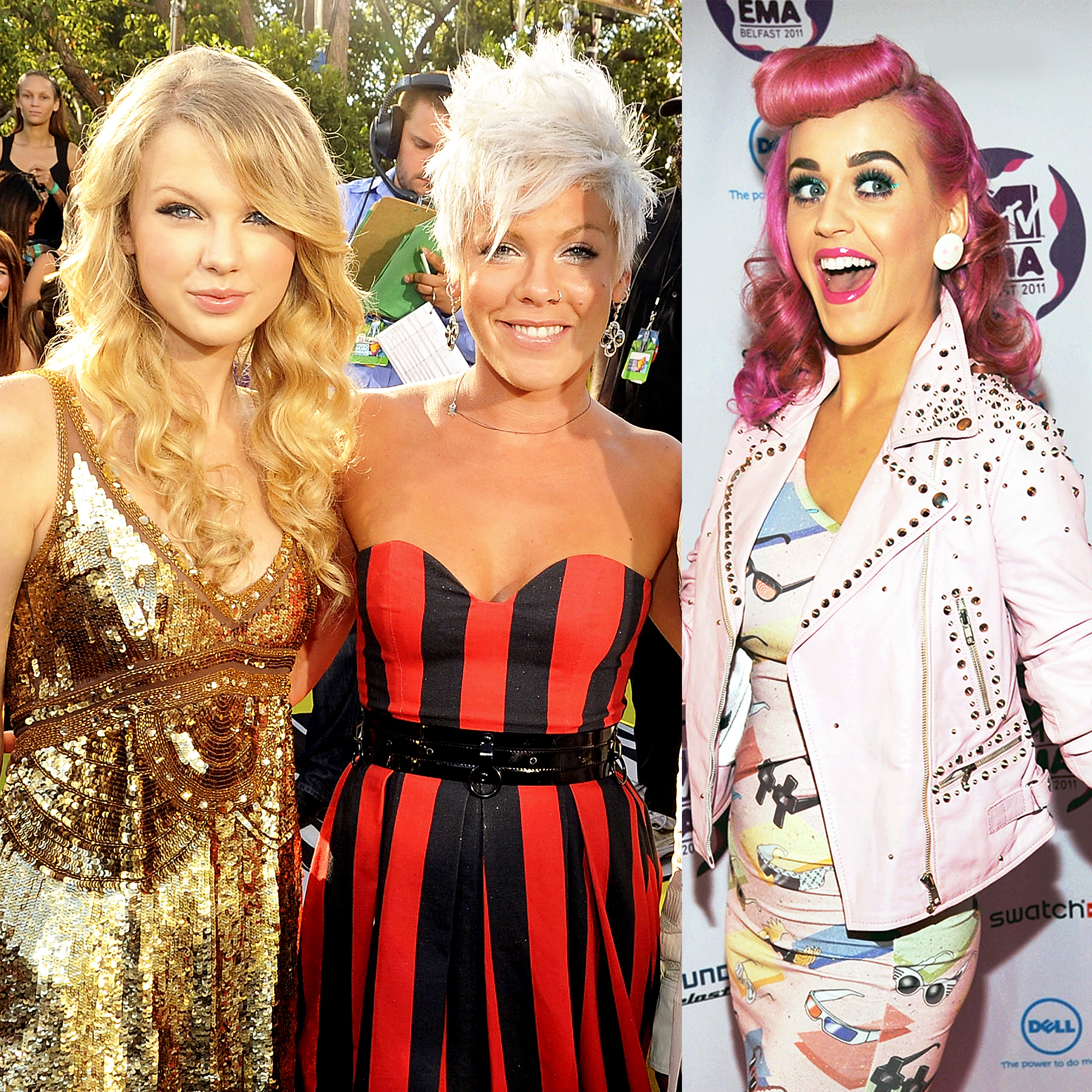 Taylor Swift, Pink and Katy Perry