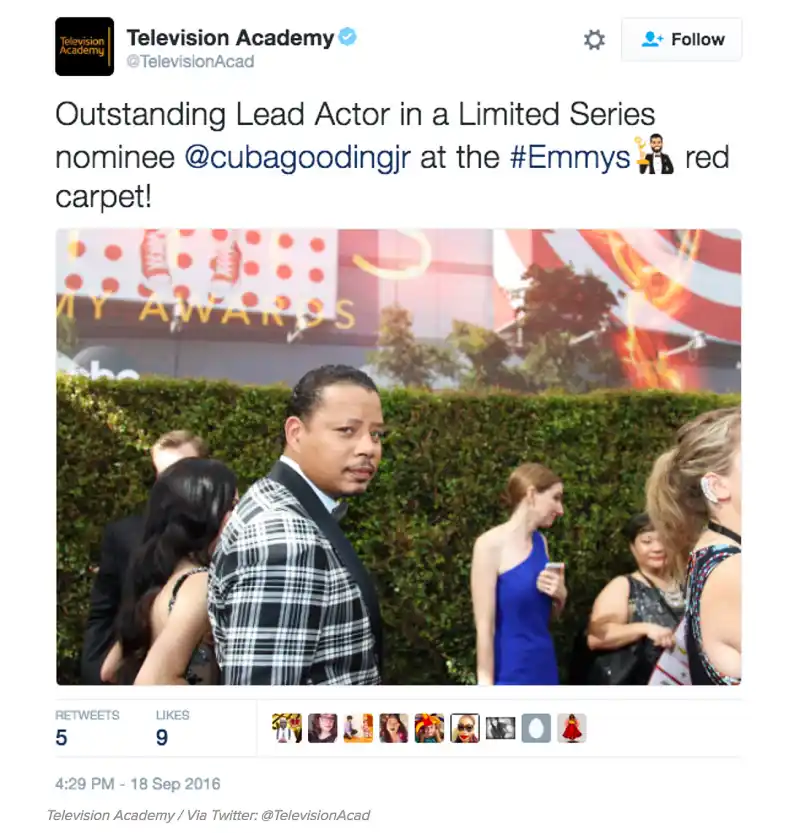 Terrence Howard Cuba Good Jr. Emmys 2016