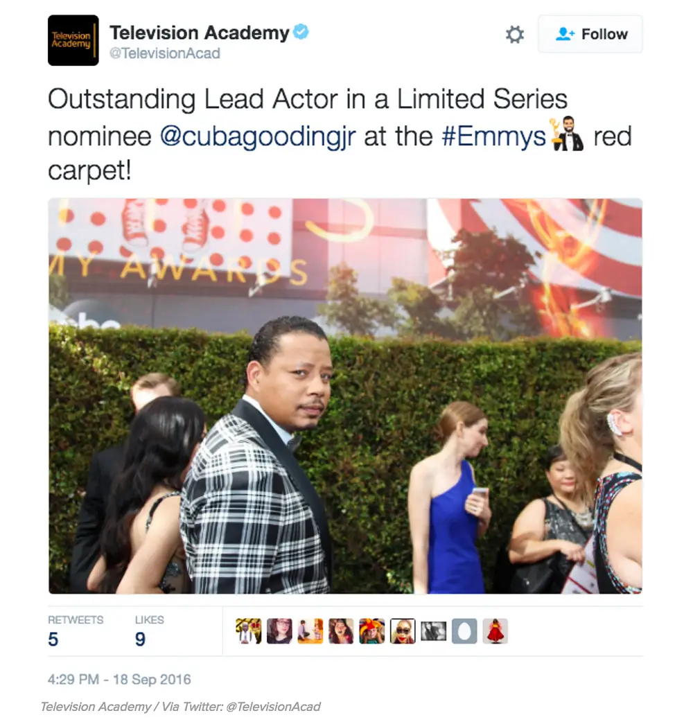 Terrence Howard Cuba Good Jr. Emmys 2016