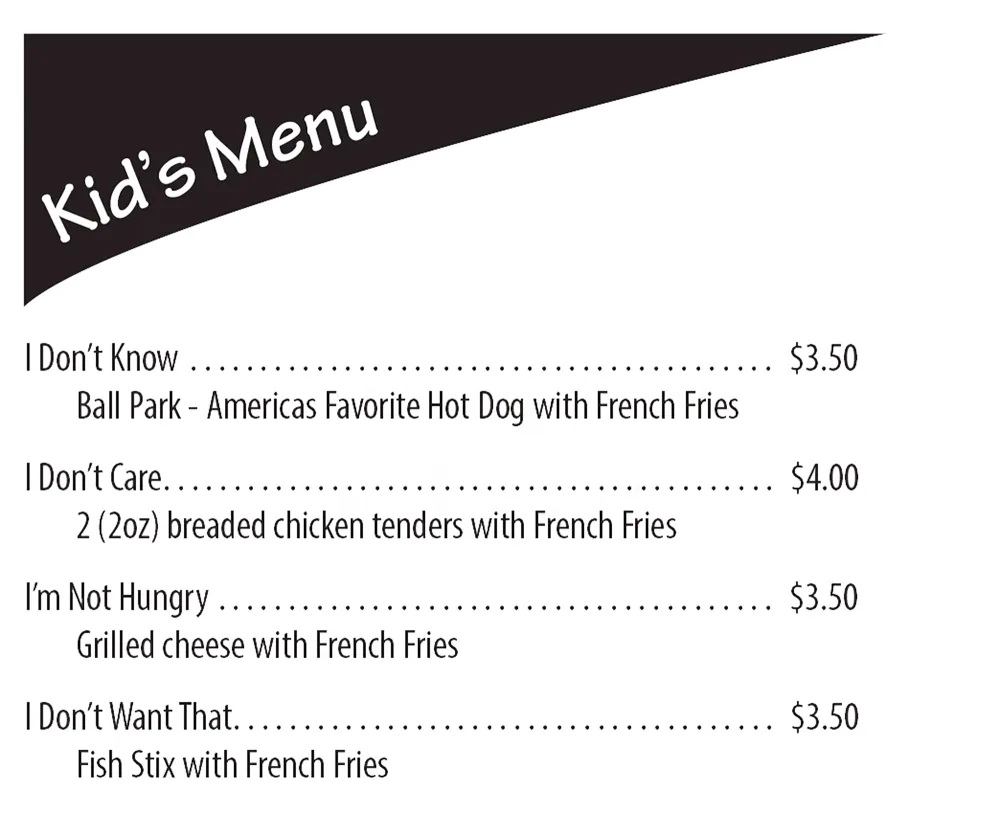 The Deli Mansion Park Menu