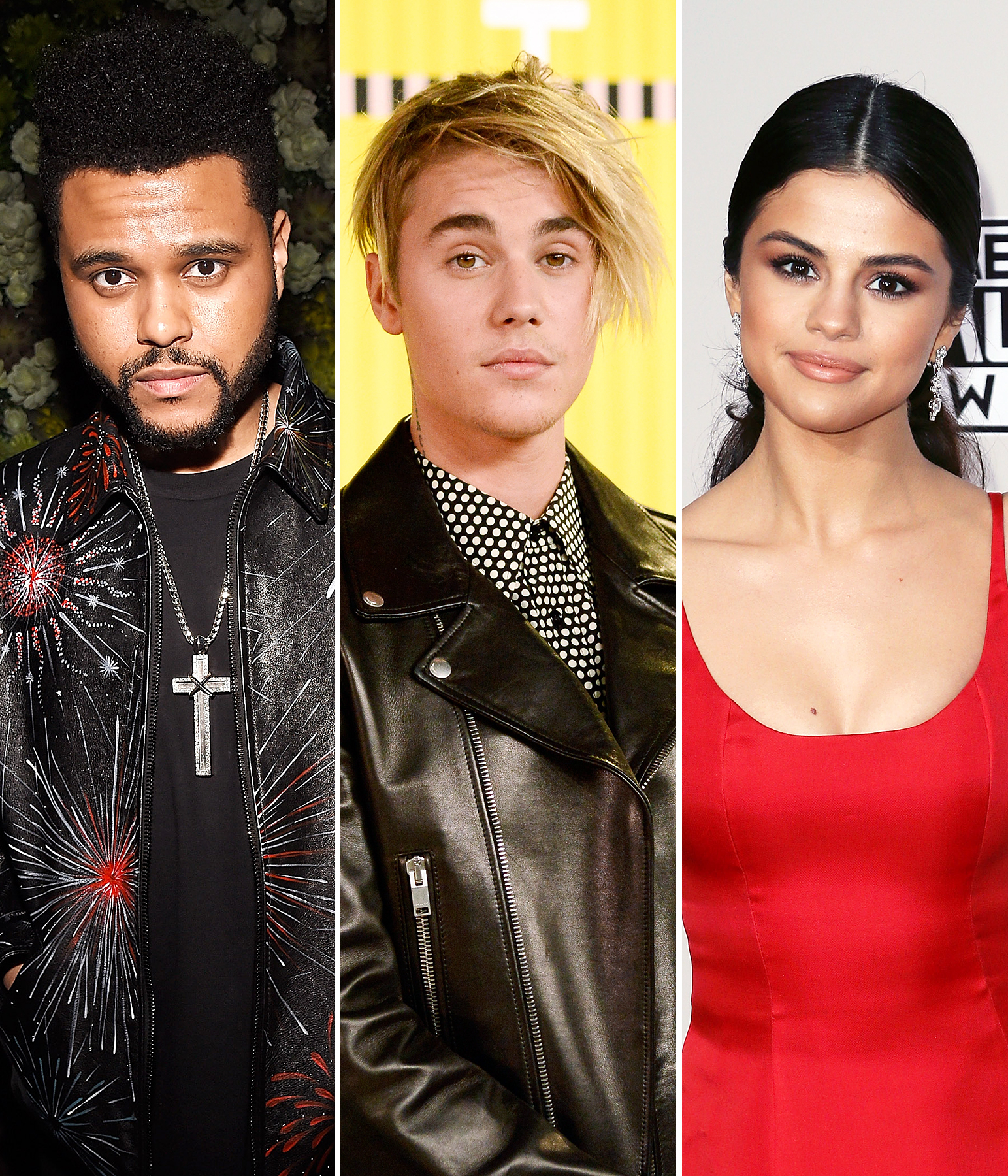 The Weeknd Justin Bieber Selena Gomez