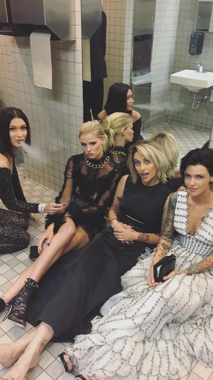 Bella Hadid, Lara Stone, Paris Jackson and Ruby Rose