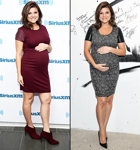 tiffani thiessen bump in dresses
