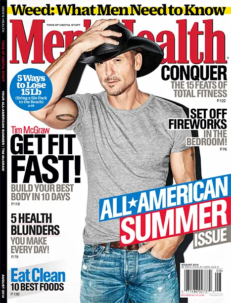 tim mcgraw men's health cover