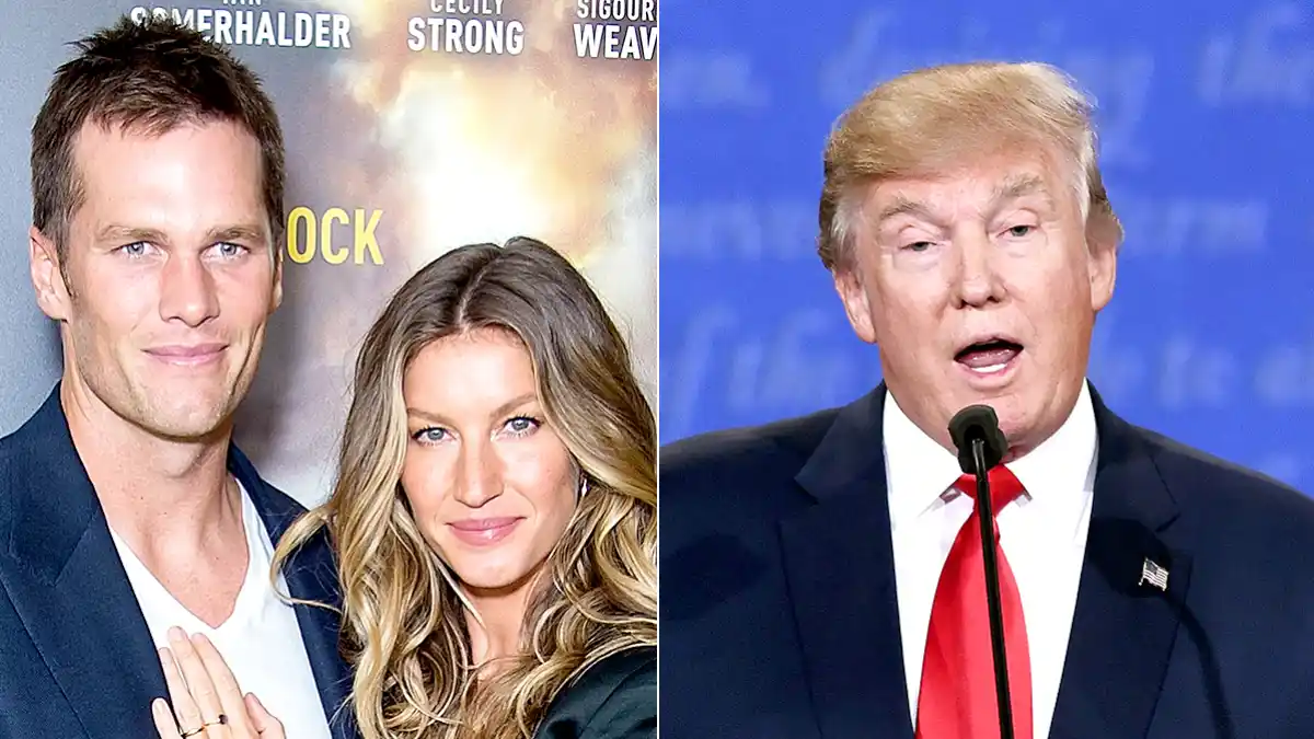 Tom Brady and Gisele Bundchen; Donald Trump
