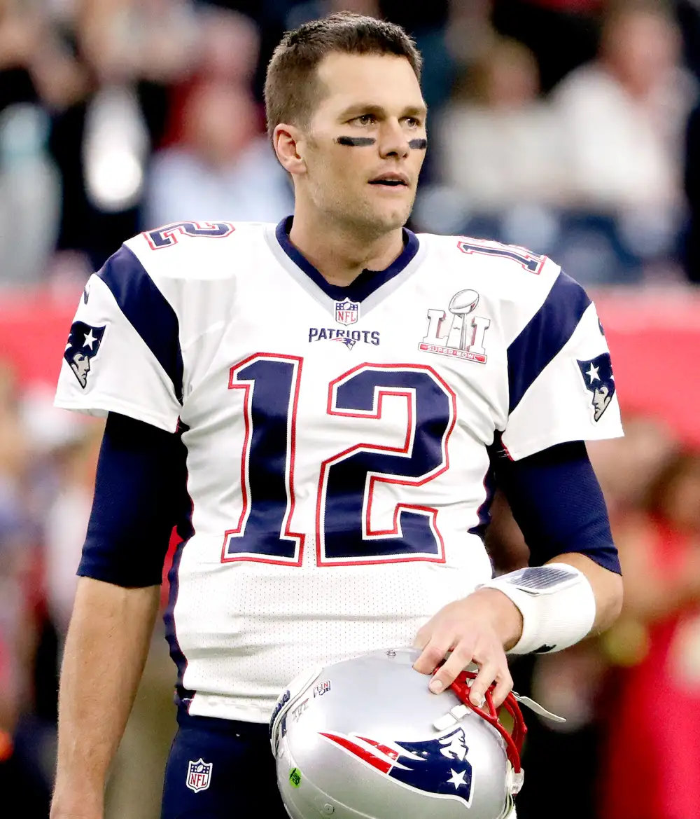 New England Patriots' Tom Brady walks on the field before the NFL Super Bowl 51 football game against the Atlanta Falcons Sunday, Feb. 5, 2017, in Houston.