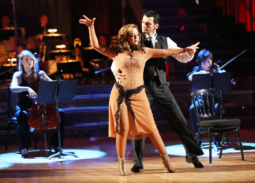 Leah Remini and Tony Dovolani on Dancing With The Stars