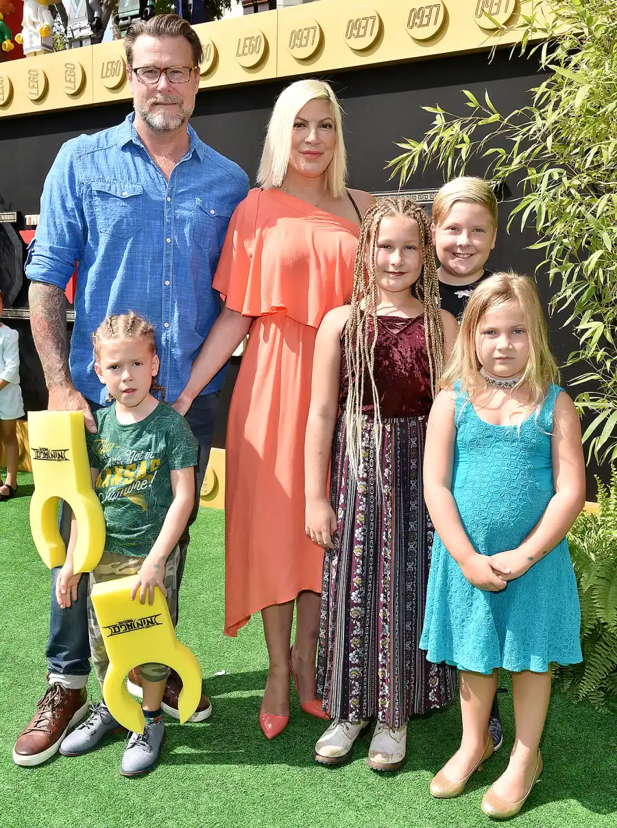 Tori Spelling Dean McDermott Liam Stella Hattie Finn