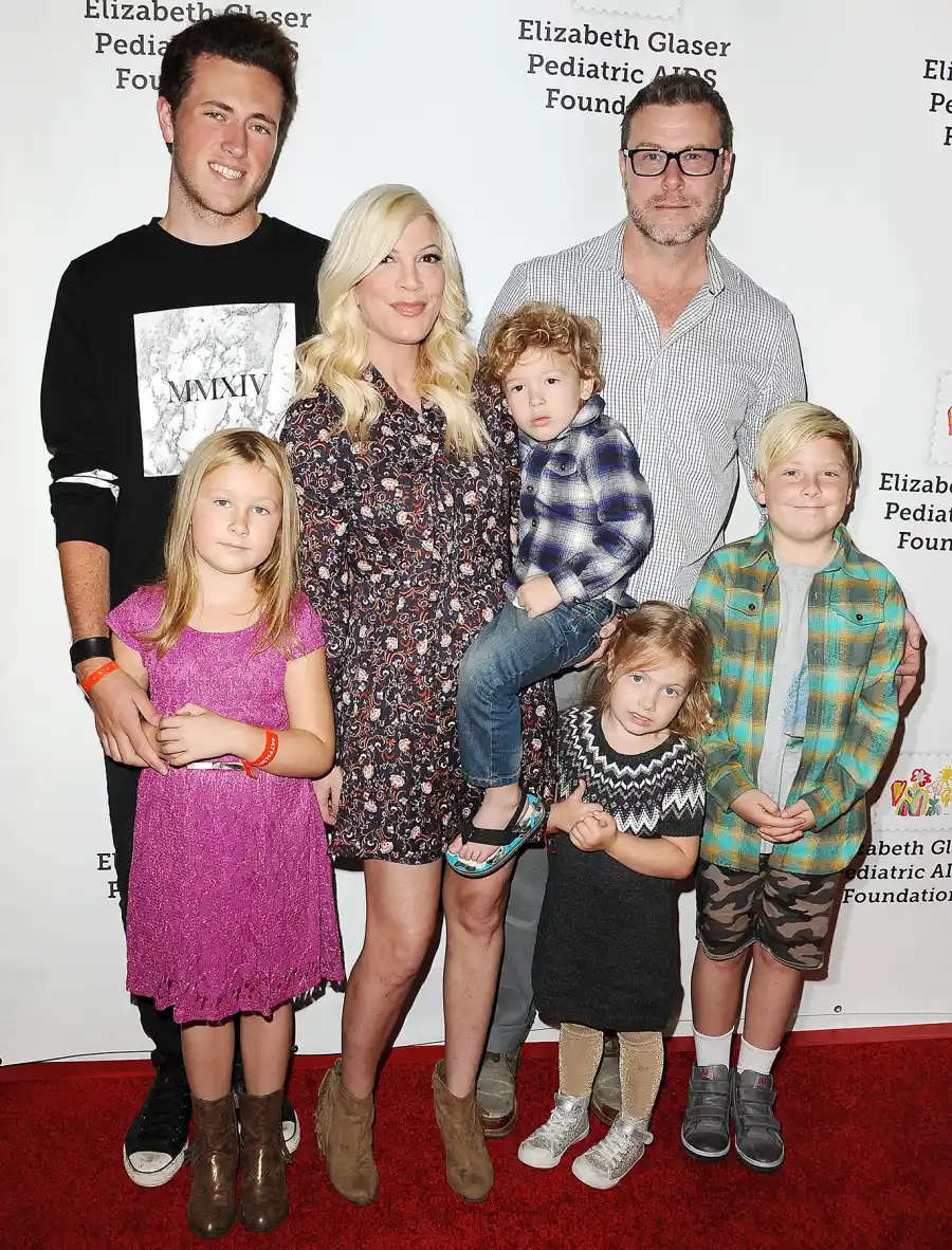 Tori Spelling Dean McDermott Jack Liam Finn Hattie Stella