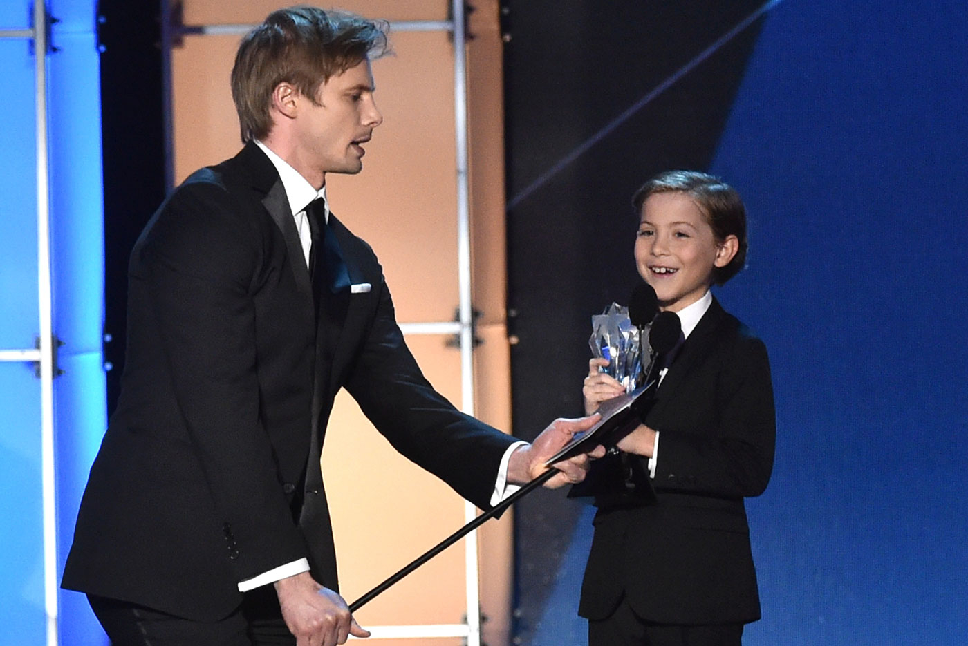 Jacob Tremblay accepts his Critic's Choice Award