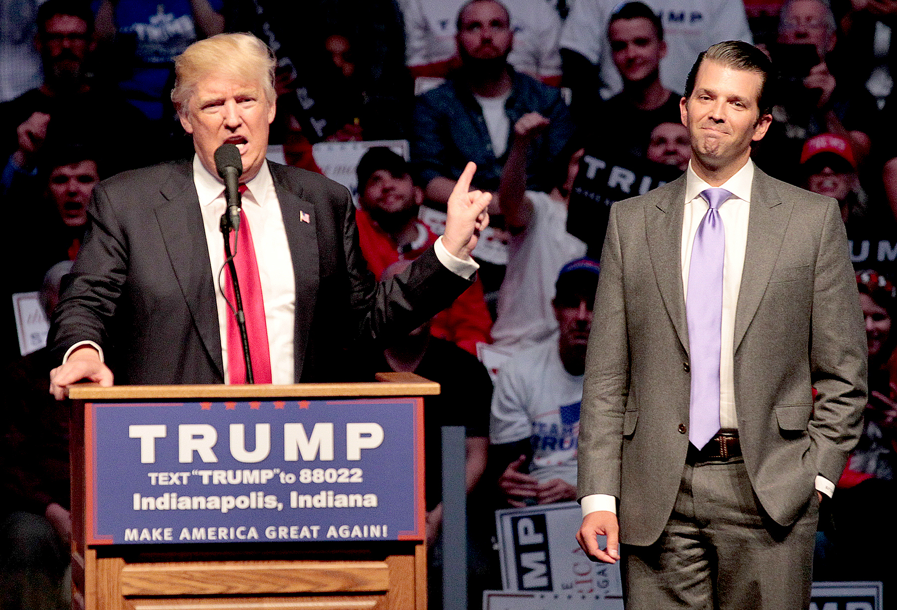 Donald Trump and his son Donald Trump Jr.