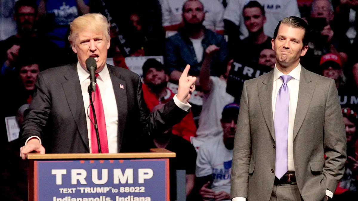 Donald Trump and his son Donald Trump Jr.