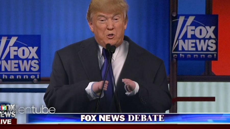 Donald Trump has really tiny hands!