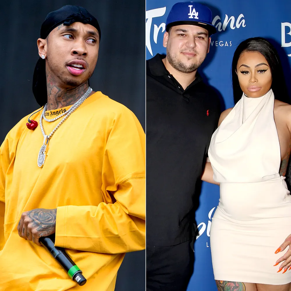 Tyga, Rob Kardashian, and Blac Chyna