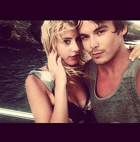 Tyler Blackburn and Lauren Hoover