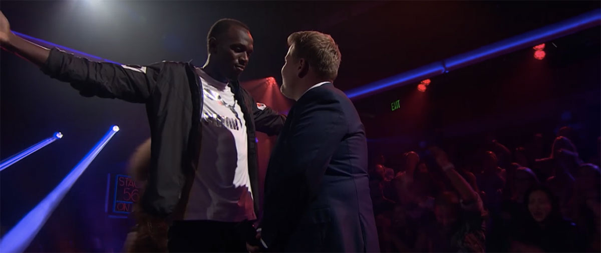 Usain Bolt, James Corden