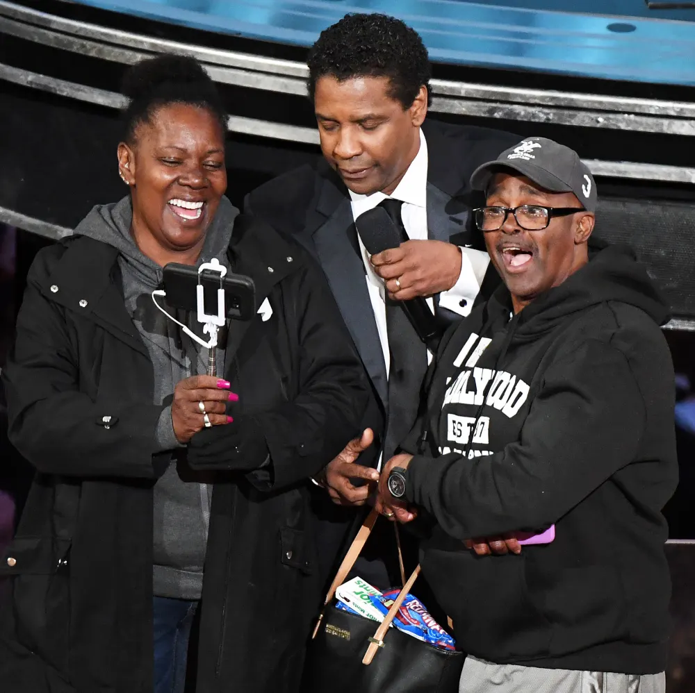 Vickie Vines Denzel Washington Gary from Chicago Oscars 2017