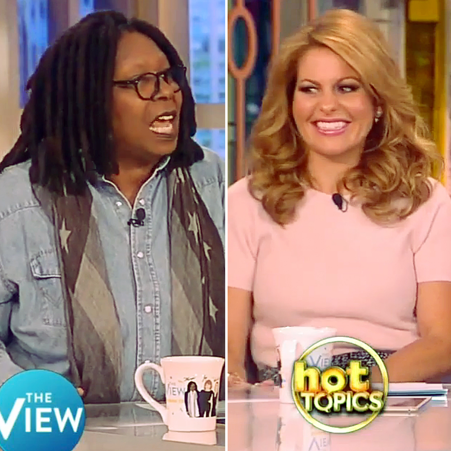 Whoopi Goldberg and Candace Cameron Bure