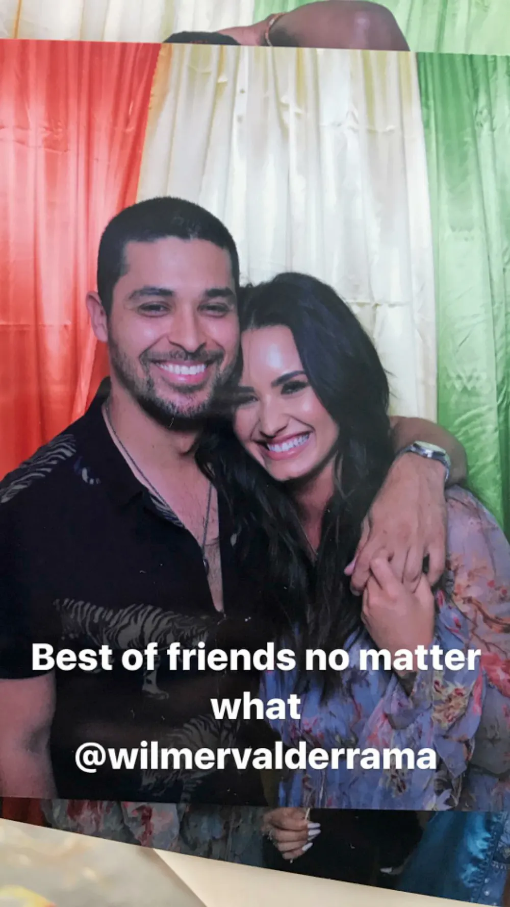 Wilmer Valderrama and Demi Lovato