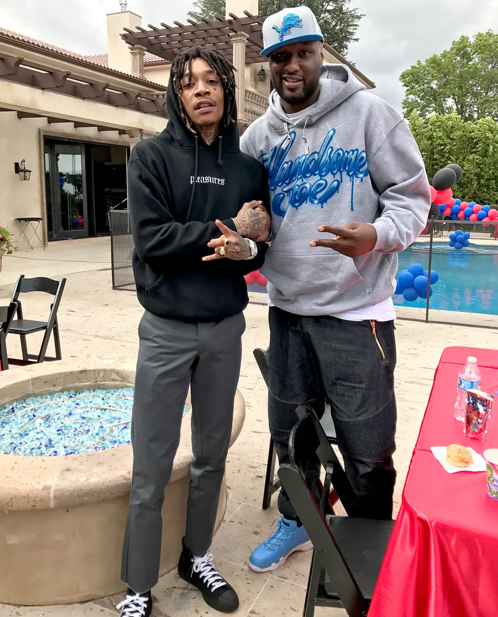 Wiz Khalifa and Lamar Odom