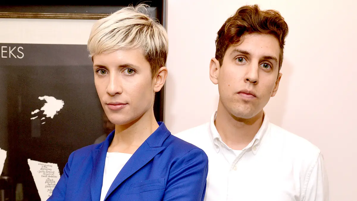 Claire Evans and Jona Bechtolt of the band Yacht attend the WIRED by Design retreat at Skywalker Sound on September 30, 2014.a