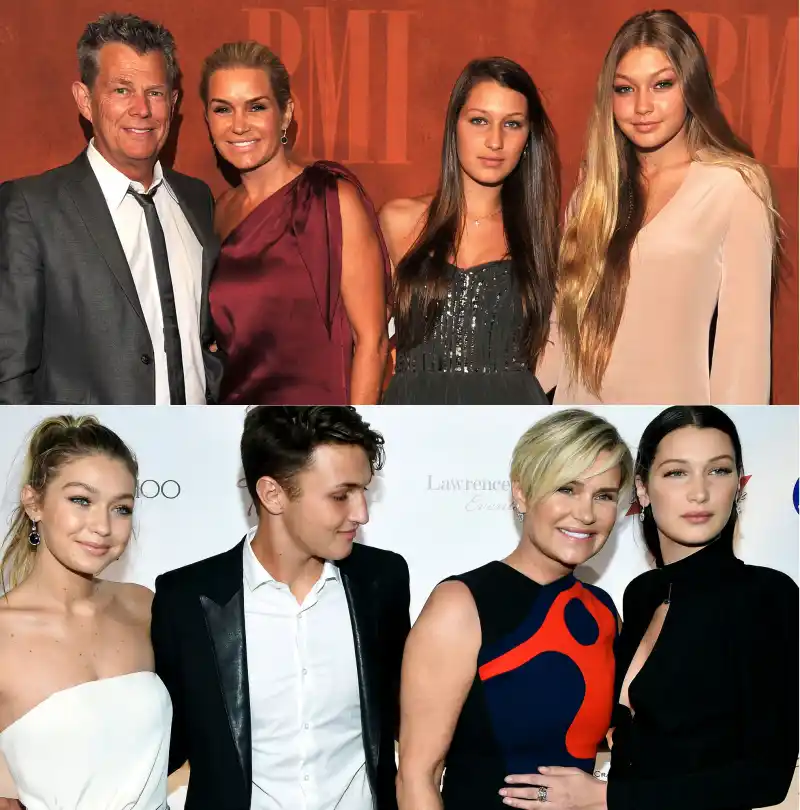 Yolanda Hadid; Bella Hadid; Gigi Hadid