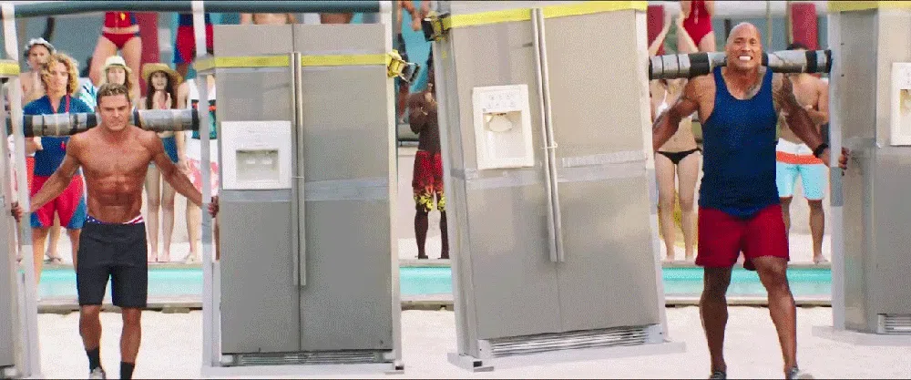 Zac Efron Dwayne Johnson Baywatch movie