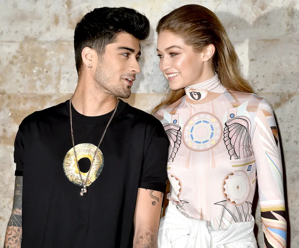 Zayn Malik and Gigi Hadid attend the Givenchy show as part of the Paris Fashion Week Womenswear Spring/Summer 2017 on October 2, 2016 in Paris, France.