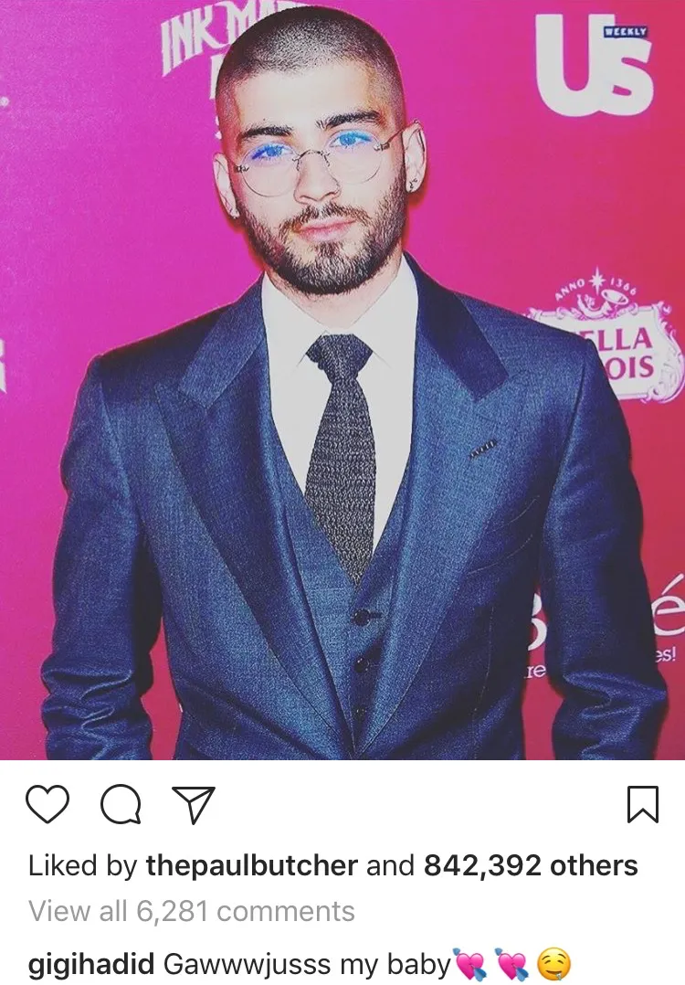 Gigi Hadid and Zayn Malik