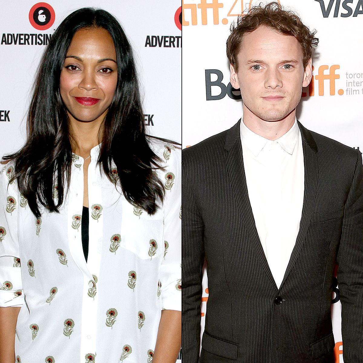 Zoe Saldana and Anton Yelchin