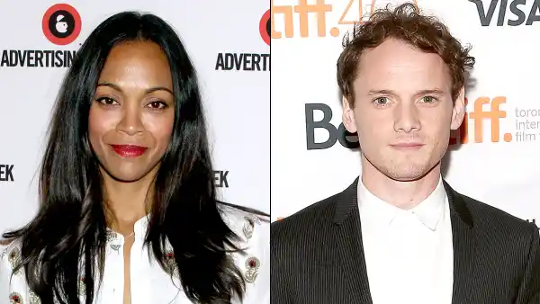 Zoe Saldana and Anton Yelchin